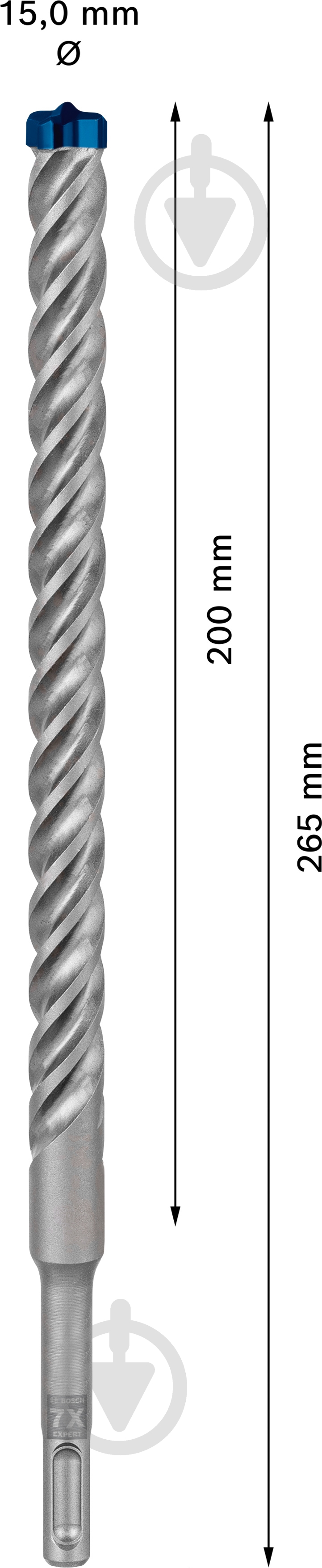 Бур Bosch SDS-plus 15x265 мм 1 шт. 2608900128 - фото 2