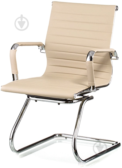 Крісло Special4You Solano office artleather бежевий - фото 1
