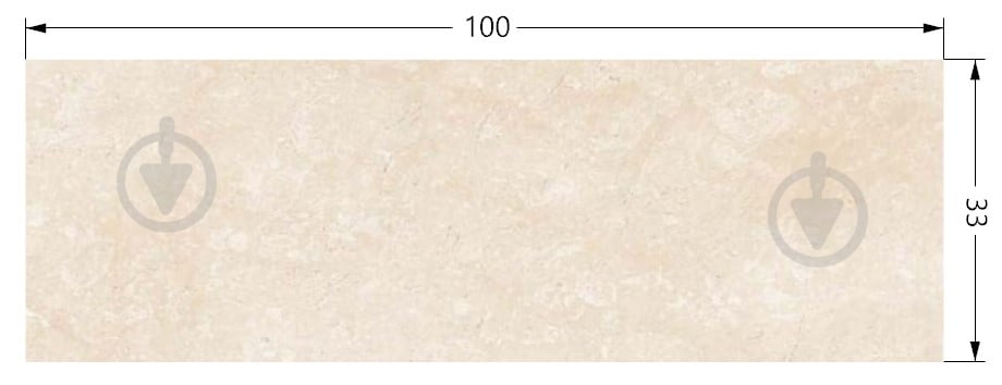 Плитка TABRIZ TILE Kenia Cream 33x100 - фото 2