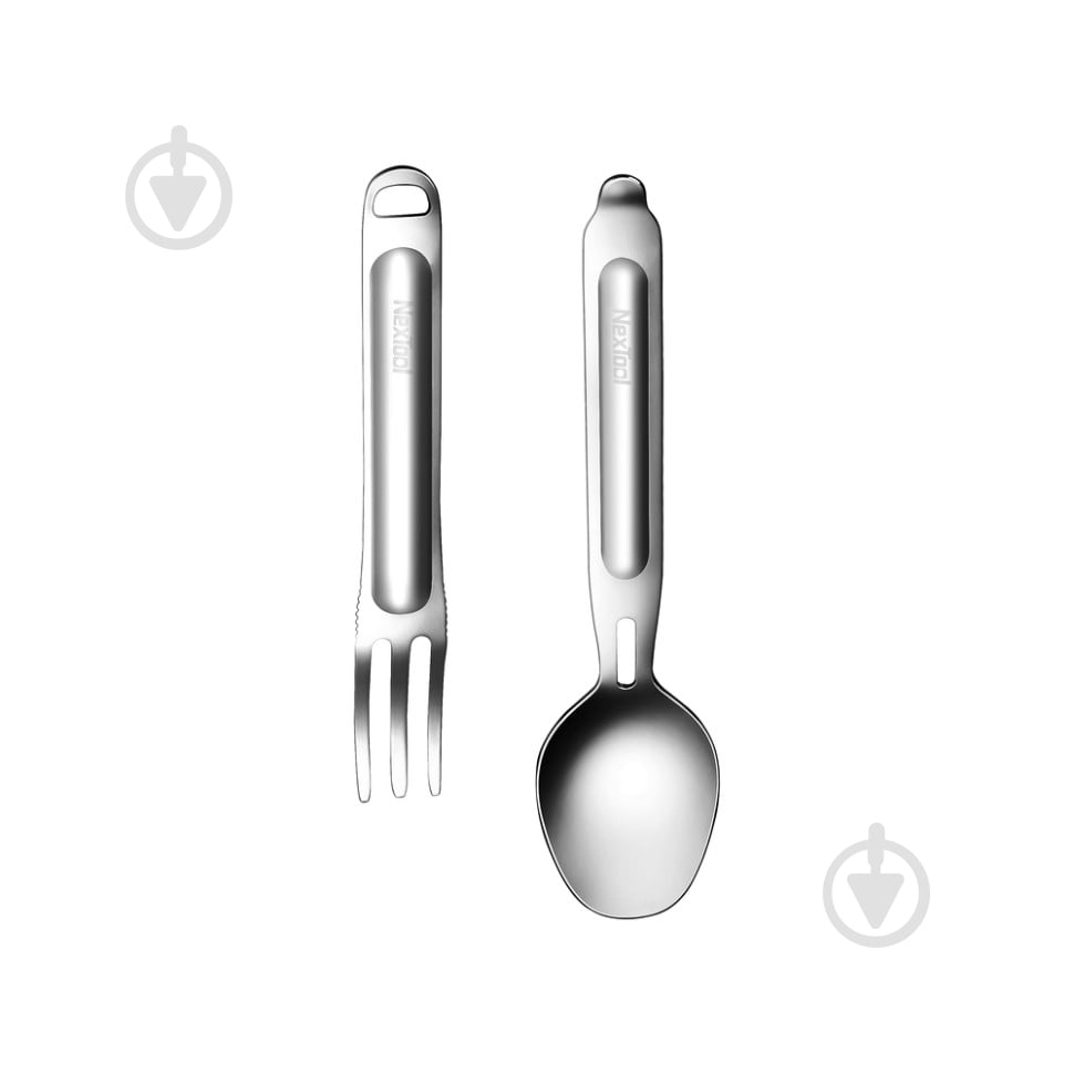 Ложка-виделка NexTool Portable Stainless Steel Tableware, нержавіюча сталь - фото 4 Ложка-виделка NexTool Portable Stainless Steel Tableware, нержавіюча сталь - фото 4