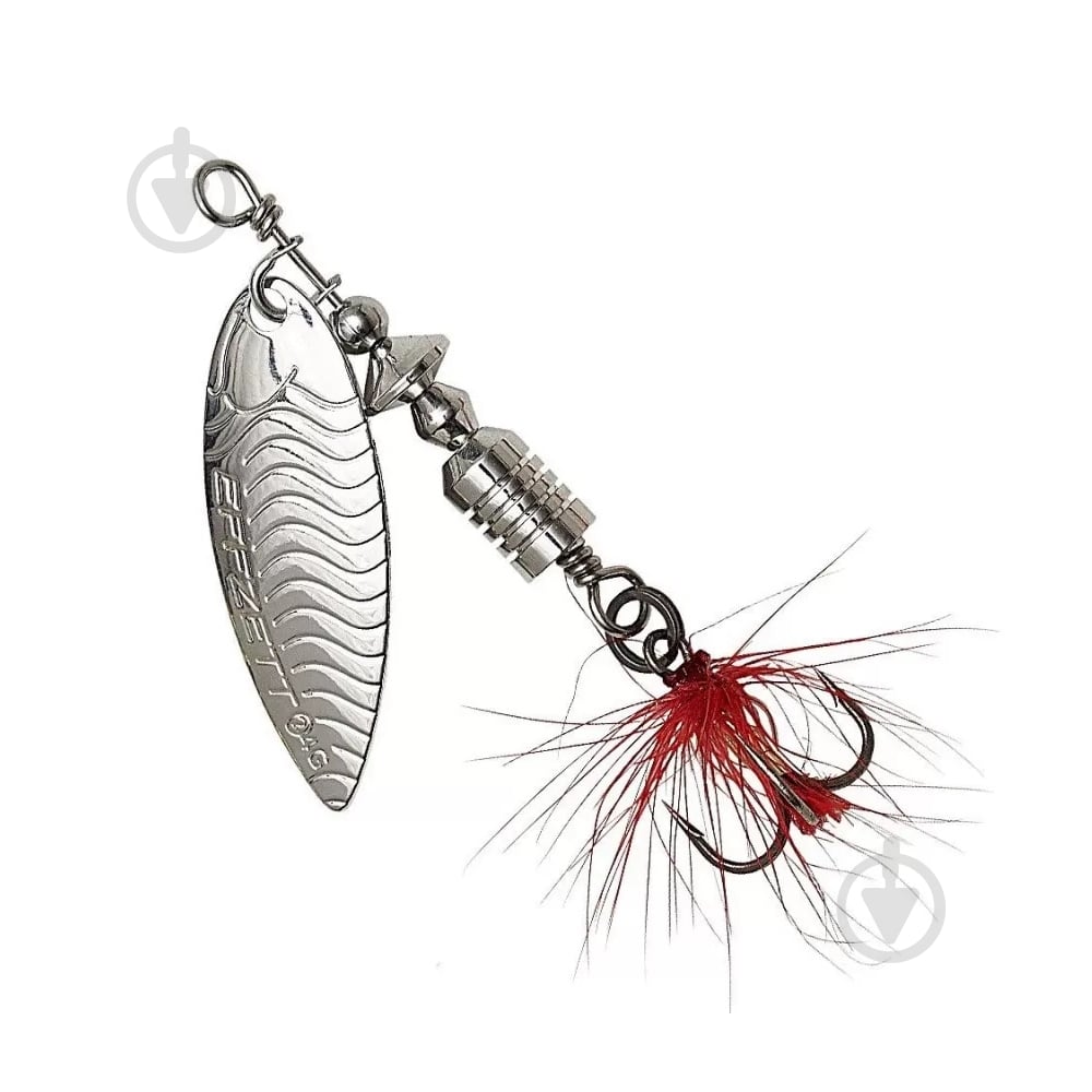 Блесна-вертушка DAM 6 г EFFZETT UV-SPINNER С БОРОДКОЙ silver - фото 1