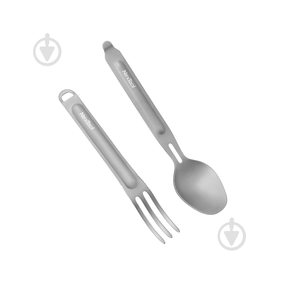 Ложка-вилка NexTool Titanium Tableware Set, титан - фото 5 Ложка-вилка NexTool Titanium Tableware Set, титан - фото 5