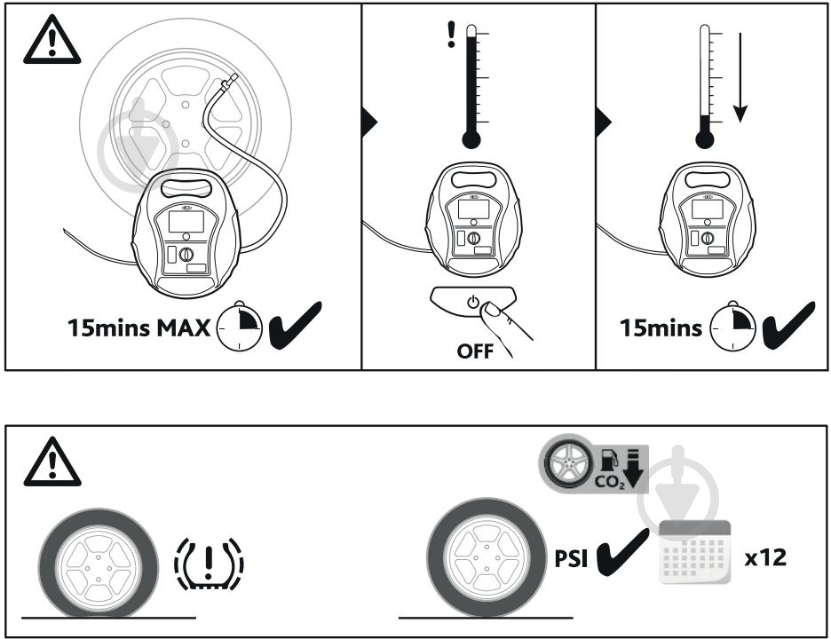 Компресcор автомобильный RinG RTC 5000 (3 в 1) - фото 13