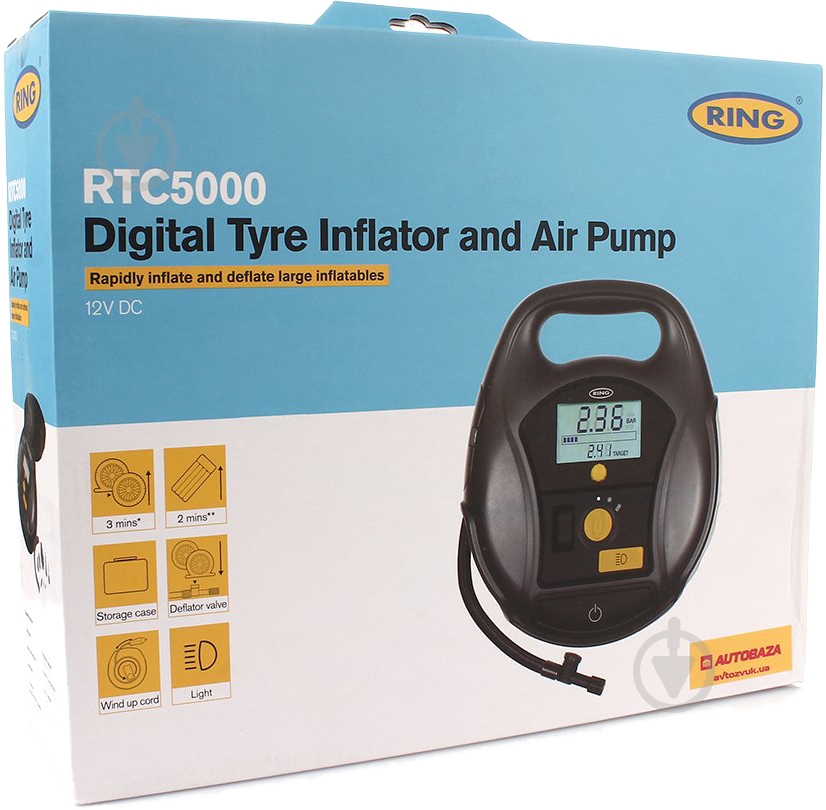 Компресcор автомобильный RinG RTC 5000 (3 в 1) - фото 8