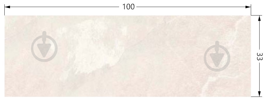 Плитка TABRIZ TILE Tucsan Cream Relief 33x100 - фото 2