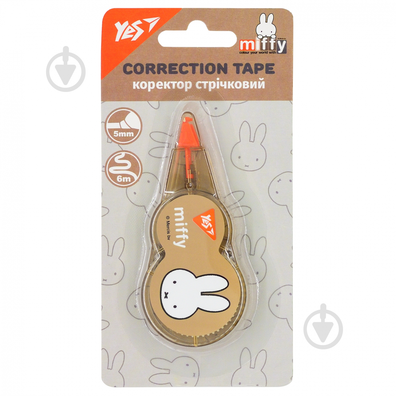 Корректор ленточный YES Miffy 5 мм х 6 м 340119 - фото 3 Корректор ленточный YES Miffy 5 мм х 6 м 340119 - фото 3