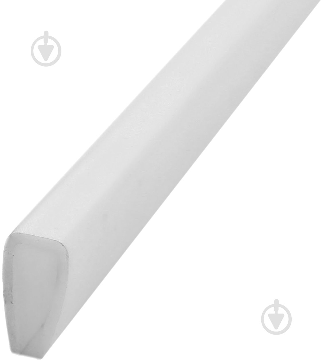 Профиль торцевой П-образный У 5 мм 2 м белый - фото 1