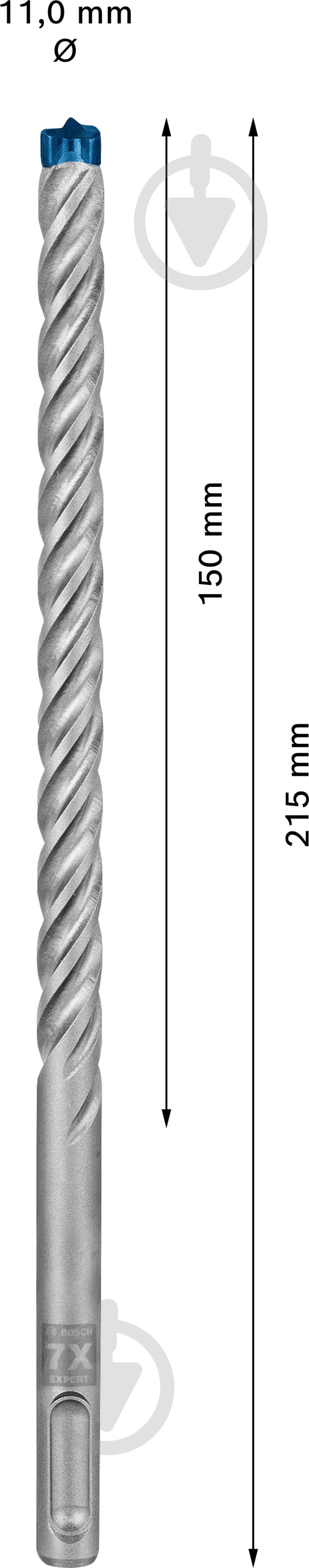 Бур Bosch SDS-plus 11x215 мм 1 шт. 2608900106 - фото 2