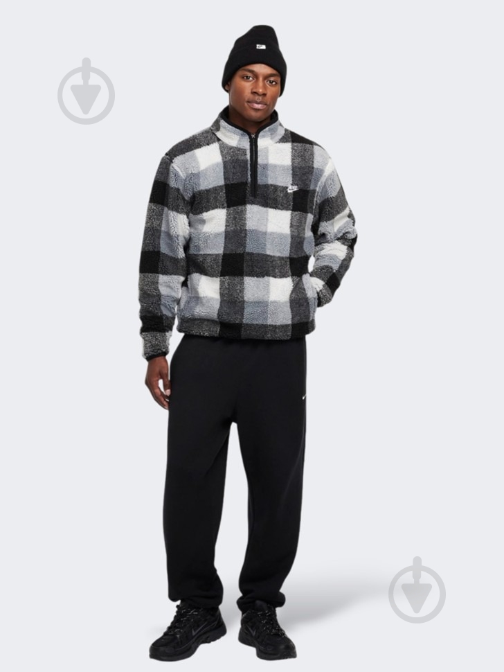 Джемпер Nike M NK CLUB SSNL WNTRZD AOP HZ FZ0896-010 р.M сірий - фото 3