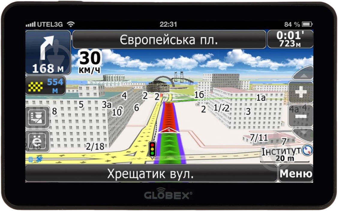 GPS-навигатор Globex GE 711 + ПО Navitel - фото 2
