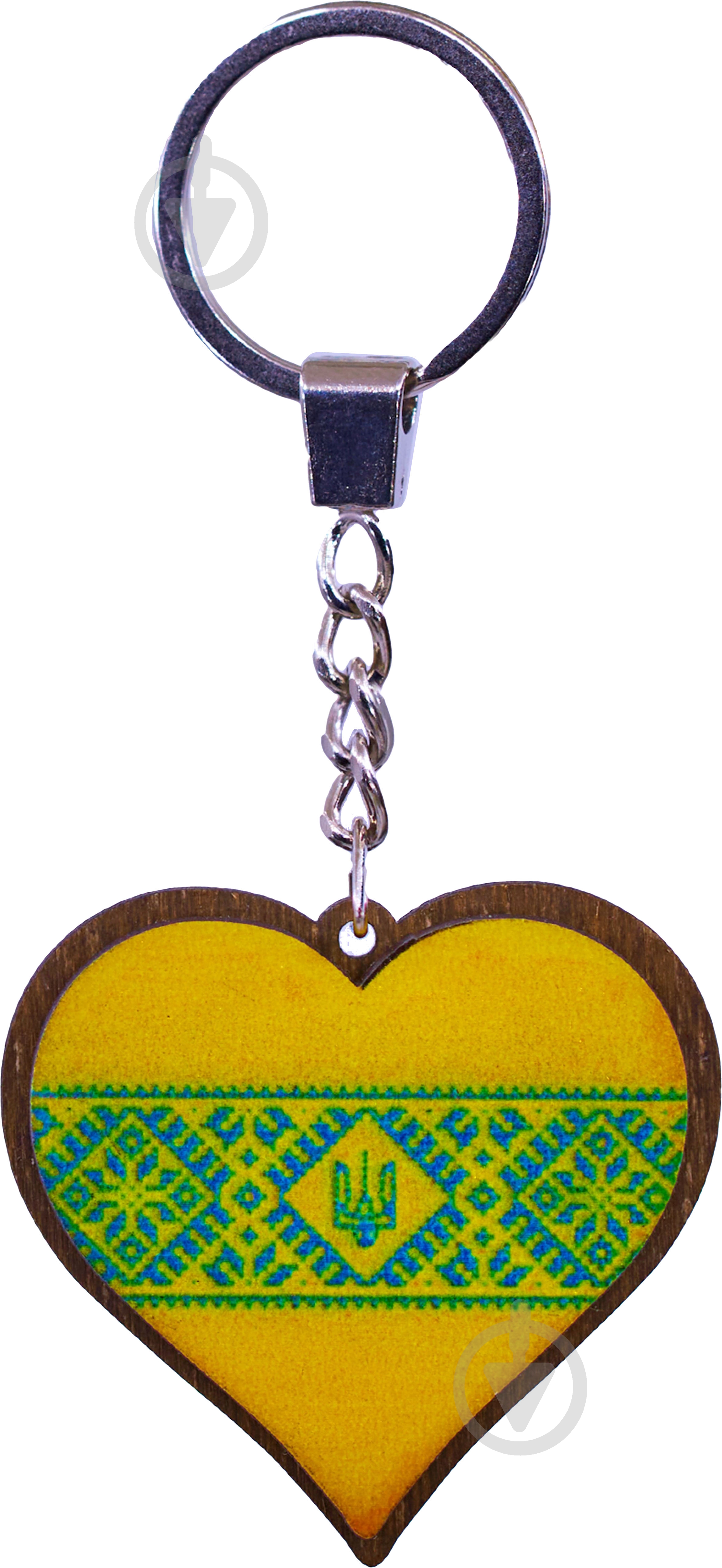 Брелок Сердце 5,3x7,5 см В-22011 - фото 1