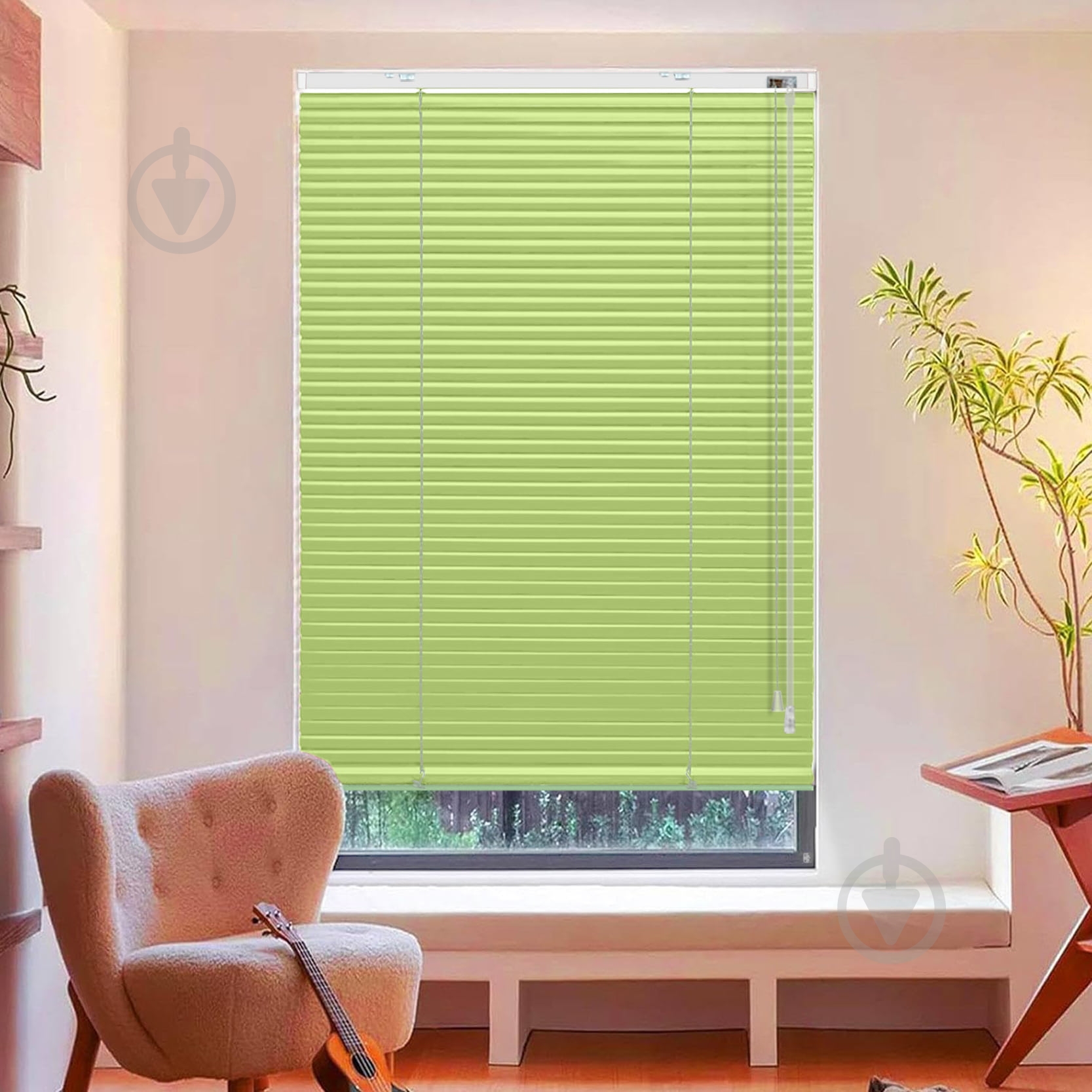 Жалюзі Rollotex алюмінієві горизонтальні з фіксацією 113х160 см Світло-салатові глянцеві - фото 2 Жалюзі Rollotex алюмінієві горизонтальні з фіксацією 113х160 см Світло-салатові глянцеві - фото 2