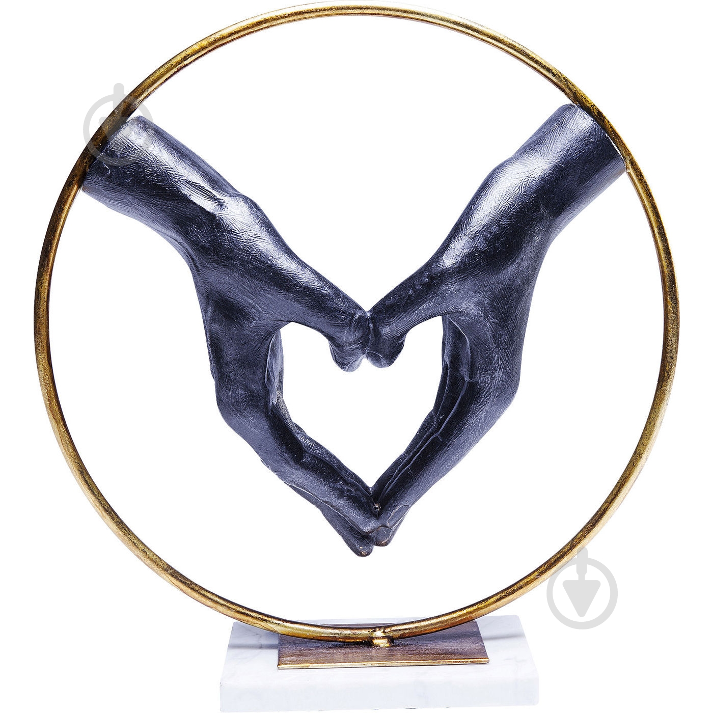 Статуэтка декоративная KARE Design Heart Hand 34х32 см бронзовый - фото 1 Статуэтка декоративная KARE Design Heart Hand 34х32 см бронзовый - фото 1