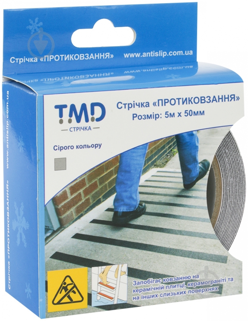 Лента против скольжения TMD серая 50 мм 5 м - фото 2 Лента против скольжения TMD серая 50 мм 5 м - фото 2