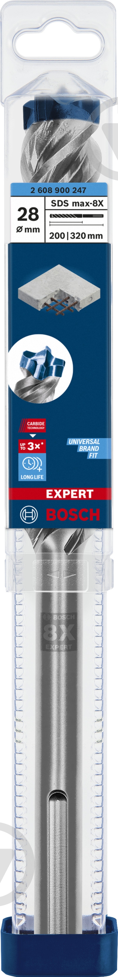 Бур Bosch SDS-max 28x320 мм 1 шт. 2608900247 - фото 3