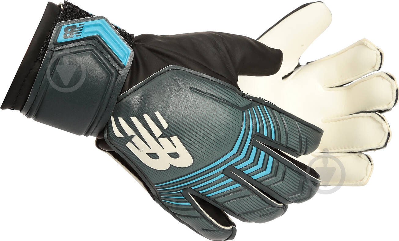 Воротарські рукавиці New Balance GK93026JSBY 4 чорно-блакитний - фото 1 Воротарські рукавиці New Balance GK93026JSBY 4 чорно-блакитний - фото 1