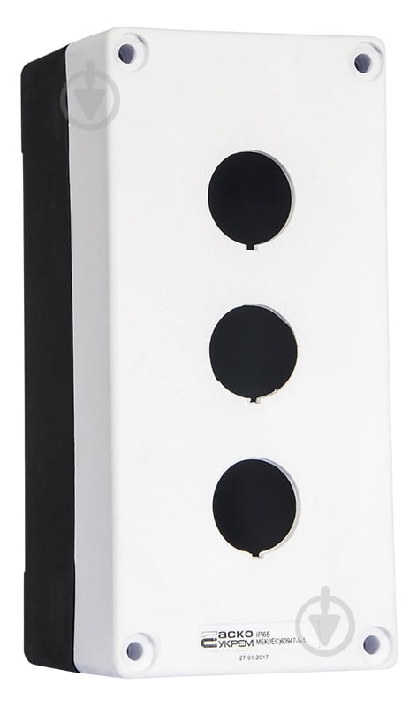 Корпус АСКОУКРЕМ HJ9-3 (3-местный) белый A0140020037 - фото 1