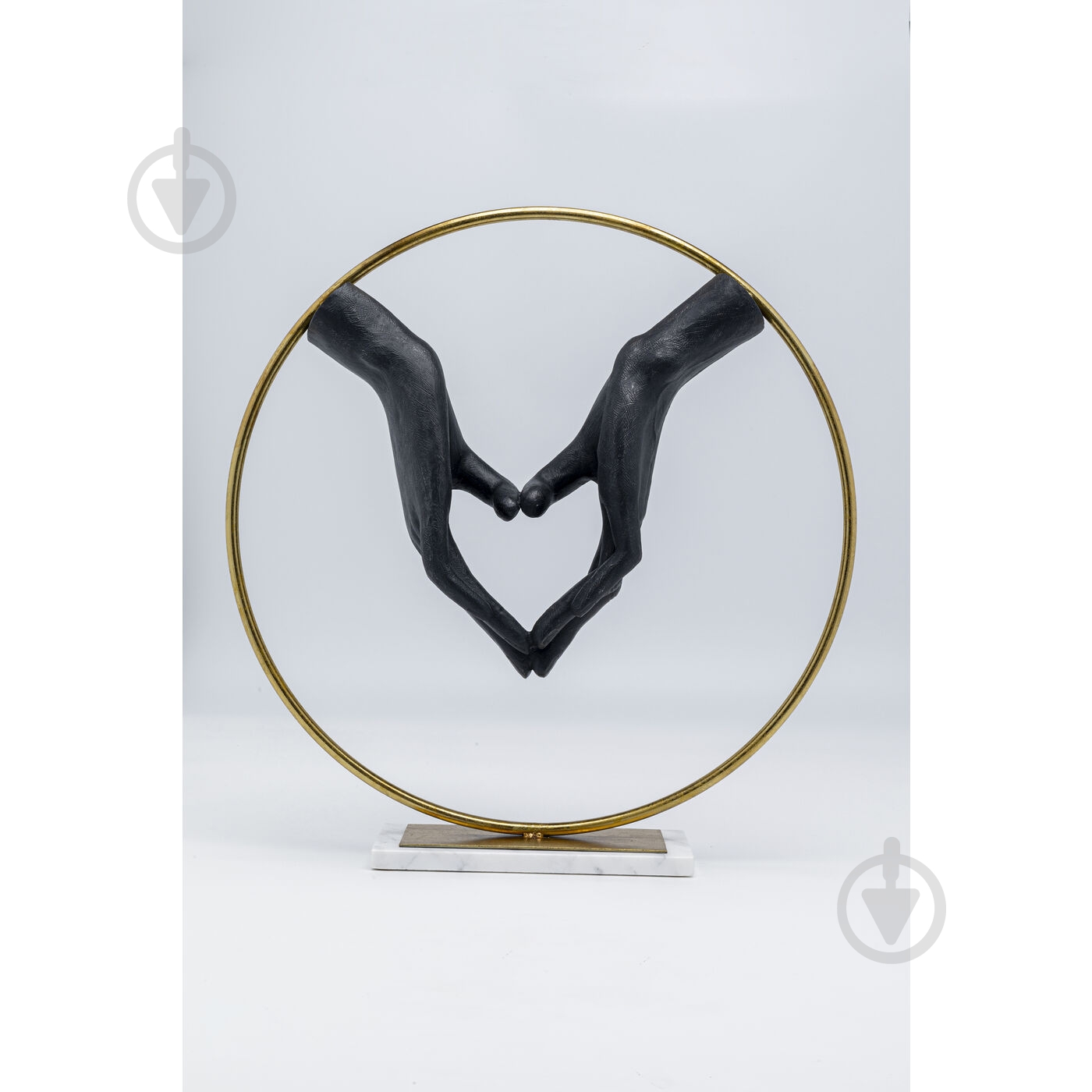 Статуэтка декоративная KARE Design Heart Hand 62х60 см бронзовый - фото 3