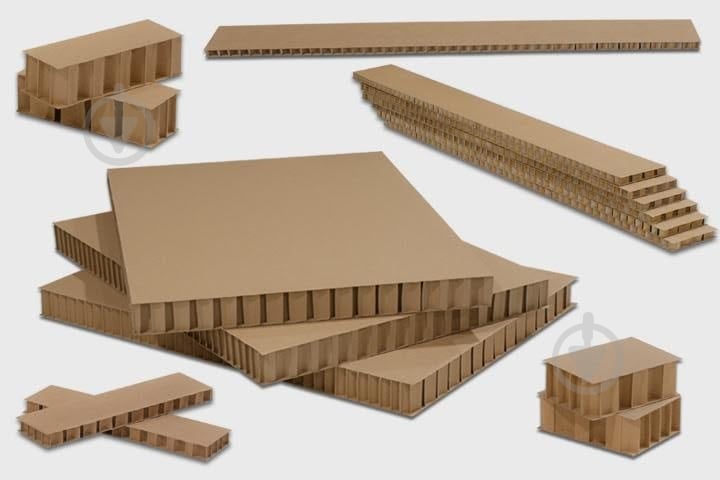 Картонная сотовая панель 1200x800/16 мм 0,96 кв.м - фото 2