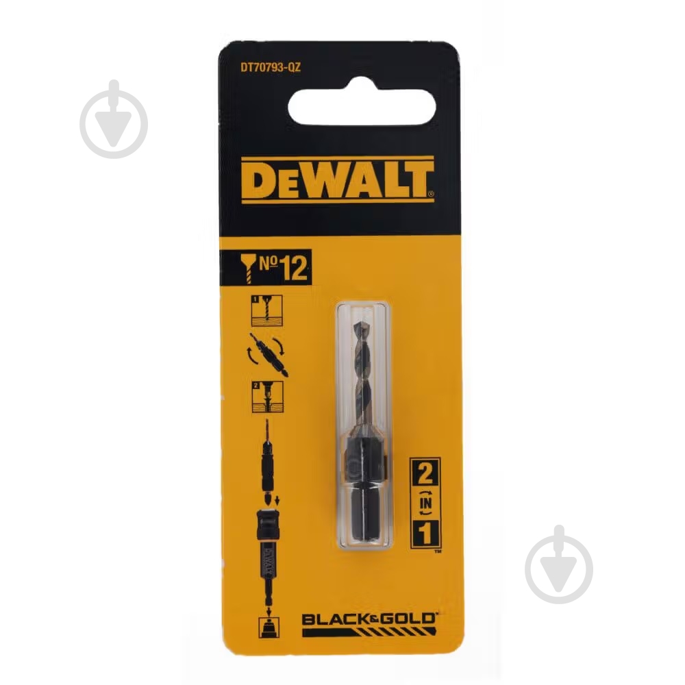 Сверло DeWalt "FLIP&DRIVE" №12 1 шт. DT70793 - фото 3