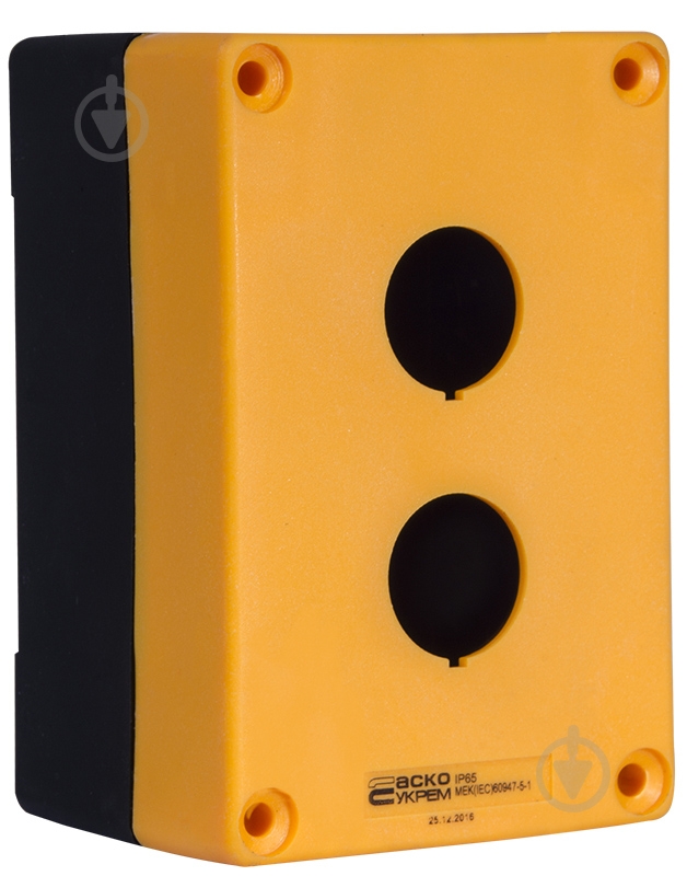 Корпус АСКОУКРЕМ HJ9-2 (2-местный) желтый A0140020036 - фото 1
