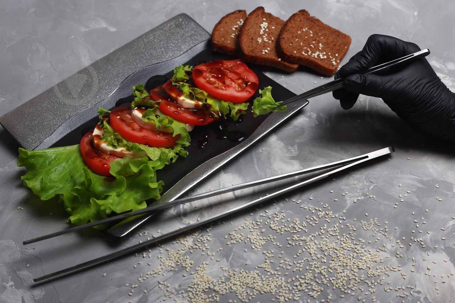 Пинцет Triangle прямой 20 см - фото 2 Пинцет Triangle прямой 20 см - фото 2