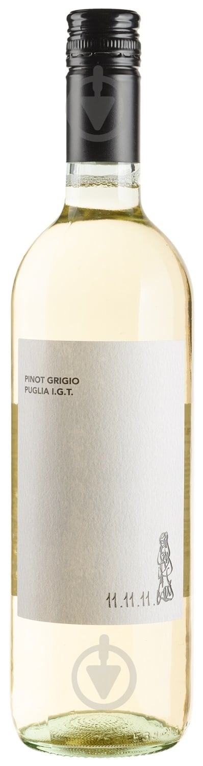 Вино 11.11.11. Puglia IGT Pinot Grigio (8005890805942) біле сухе 0,75 л - фото 1