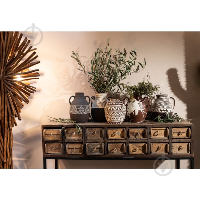 Ваза KARE Design Акуа 25 см коричневый 53876 - фото 6