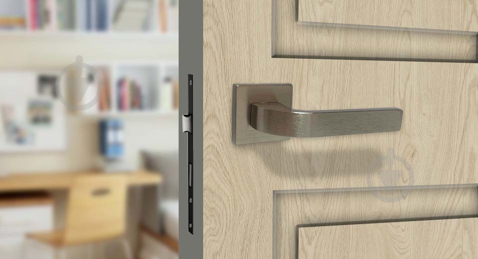 Ручка на розетке Ilavio 376 матовый никель - фото 3