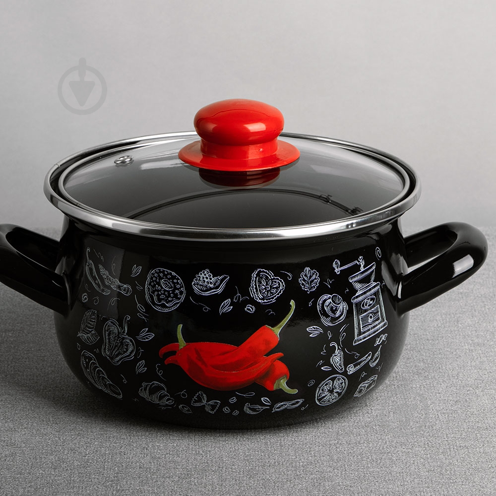 Набор кастрюль Gusto Перчинка 2,1 л/3,1 л/4 л (GT-T-3-P) - фото 3 Набор кастрюль Gusto Перчинка 2,1 л/3,1 л/4 л (GT-T-3-P) - фото 3