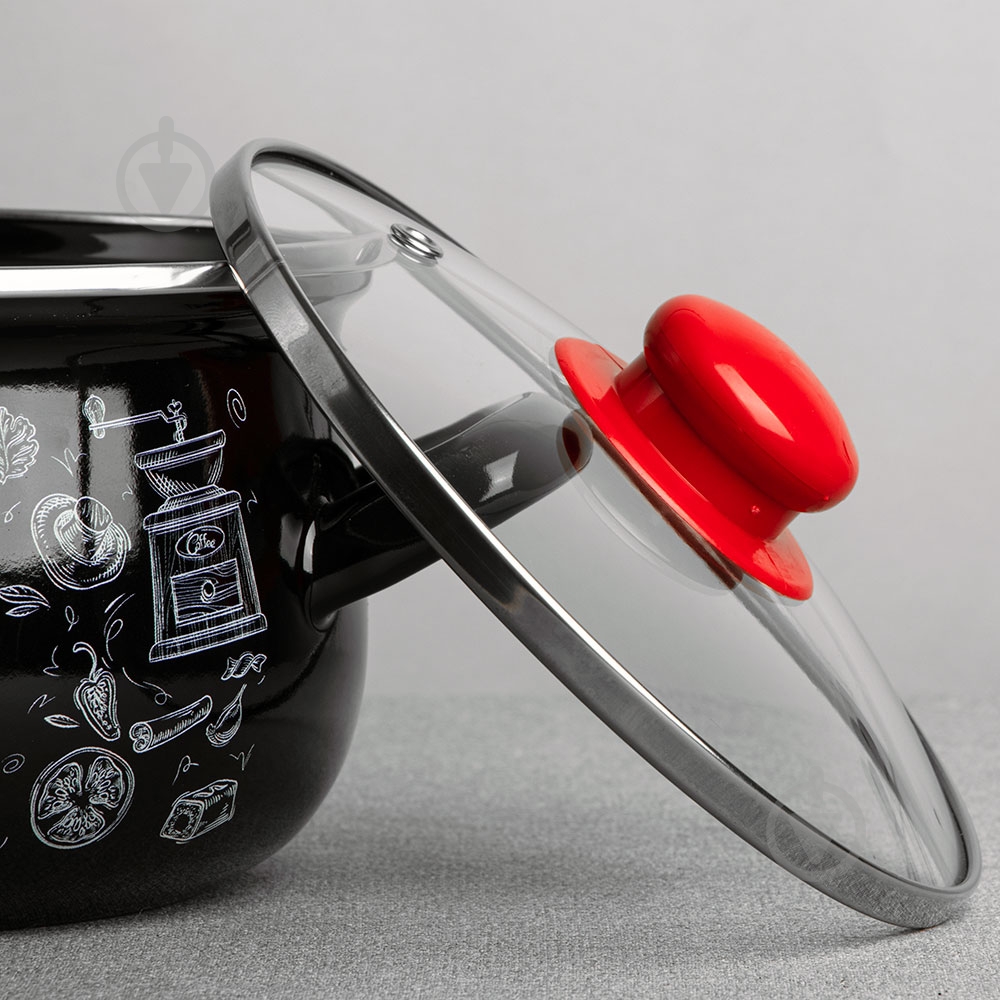 Набор кастрюль Gusto Перчинка 2,1 л/3,1 л/4 л (GT-T-3-P) - фото 4 Набор кастрюль Gusto Перчинка 2,1 л/3,1 л/4 л (GT-T-3-P) - фото 4