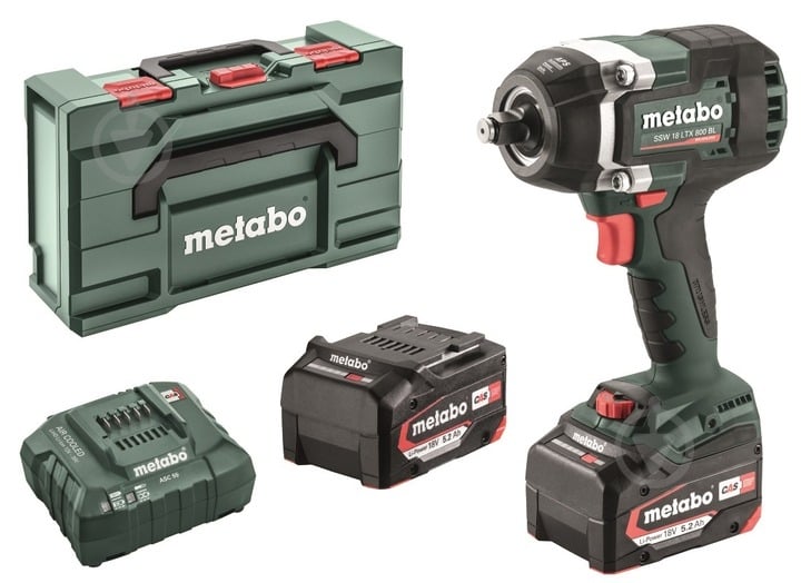 Гайковерт акумуляторний Metabo SSW 18 LTX 800 BL 800 Нм 602403650 - фото 1