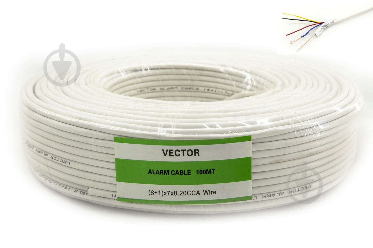 Кабель сигнальный VECTOR 8x0,22 в экране CCA биметалл - фото 3
