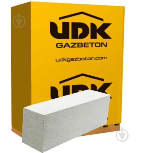Газобетонний блок UDK 600x200x150 мм D-400 C2.5-F50-a гладкий - фото 1 Газобетонний блок UDK 600x200x150 мм D-400 C2.5-F50-a гладкий - фото 1