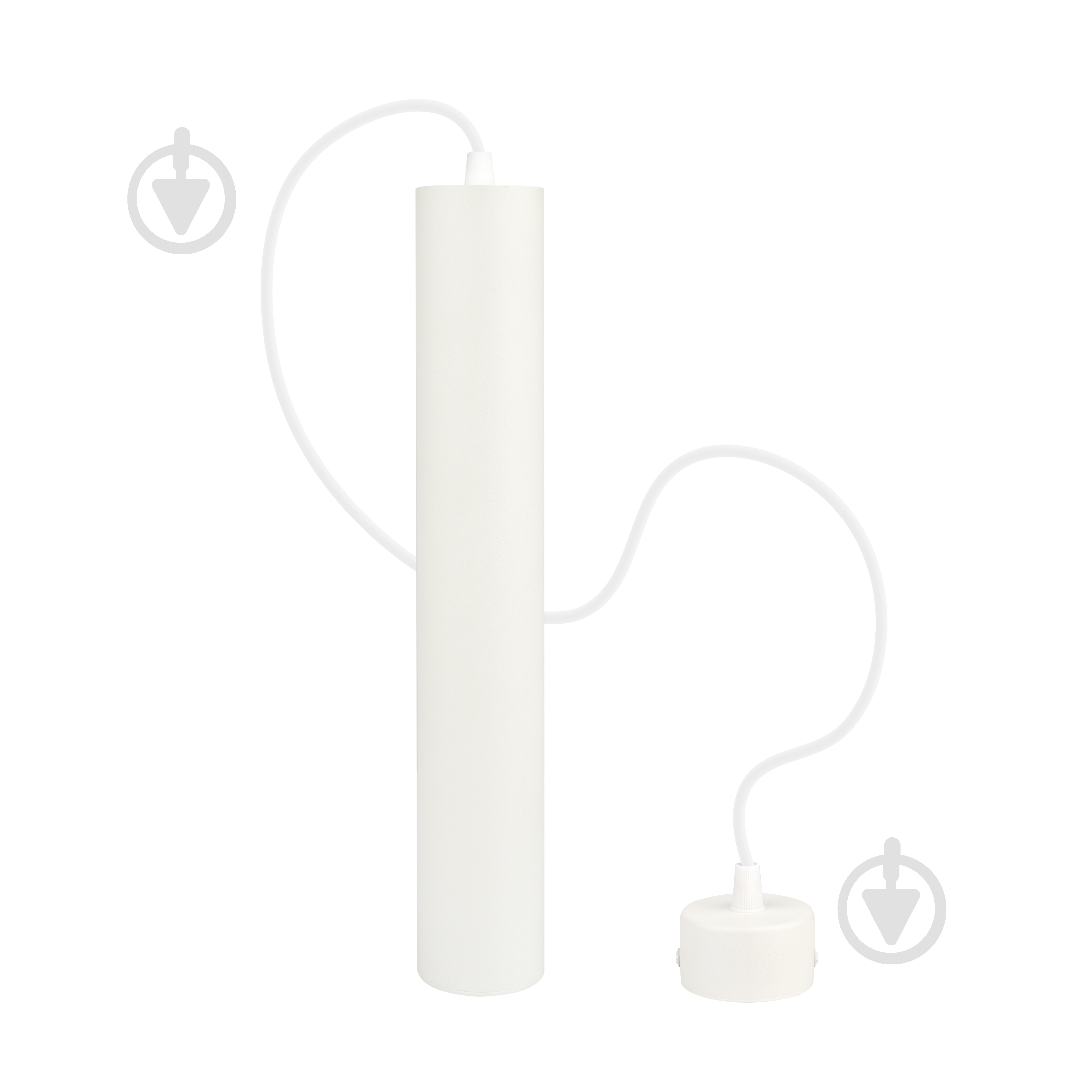 Светильник подвесной Berger 1x35 Вт /GU10 белый 3030-PL-H30 White - фото 2