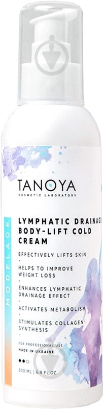 Крем для тіла TANOYA Лімфодренажний охолоджуючий 200 мл - фото 1
