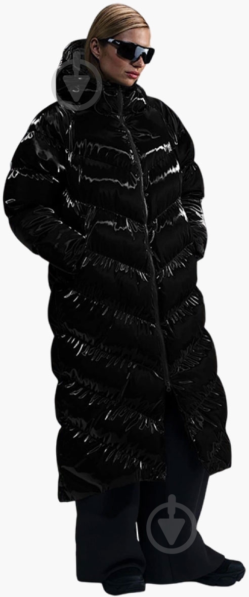 Куртка-парка жіноча зимова Nike W NSW TF OS SHN SNFL WNPFR PKA FV7827-010 р.XS чорна - фото 2 Куртка-парка жіноча зимова Nike W NSW TF OS SHN SNFL WNPFR PKA FV7827-010 р.XS чорна - фото 2