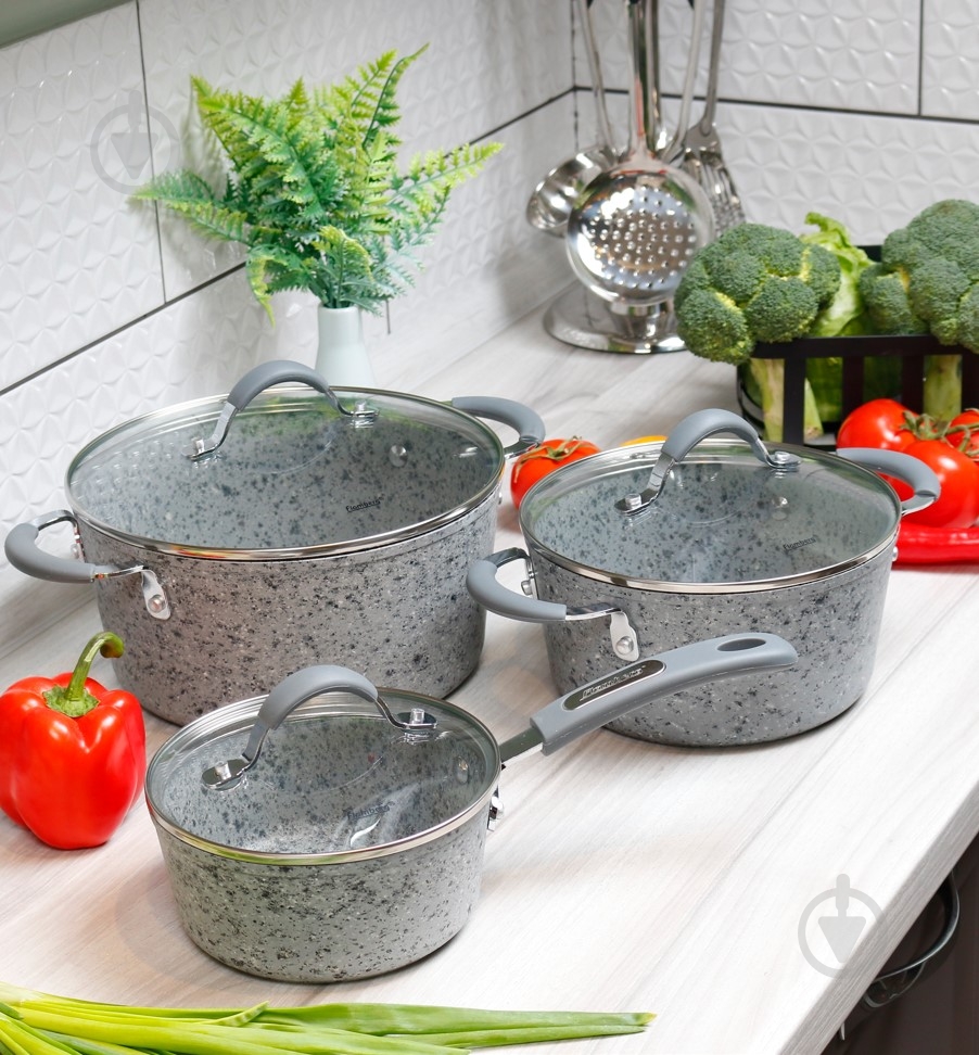 Ківш з кришкою Flamberg Silver 1,3 л 16 см - фото 4