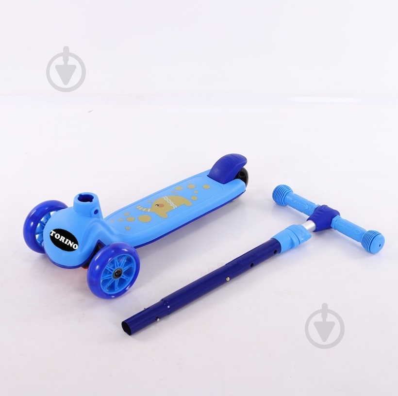 Самокат TORINO детский голубой TSFL-006 - фото 3 Самокат TORINO детский голубой TSFL-006 - фото 3