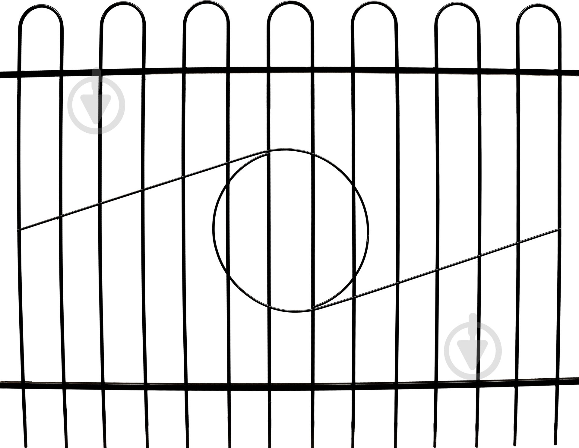 Секция ограждения секционный узорный Эконом 2000х1470 мм - фото 1 Секция ограждения секционный узорный Эконом 2000х1470 мм - фото 1