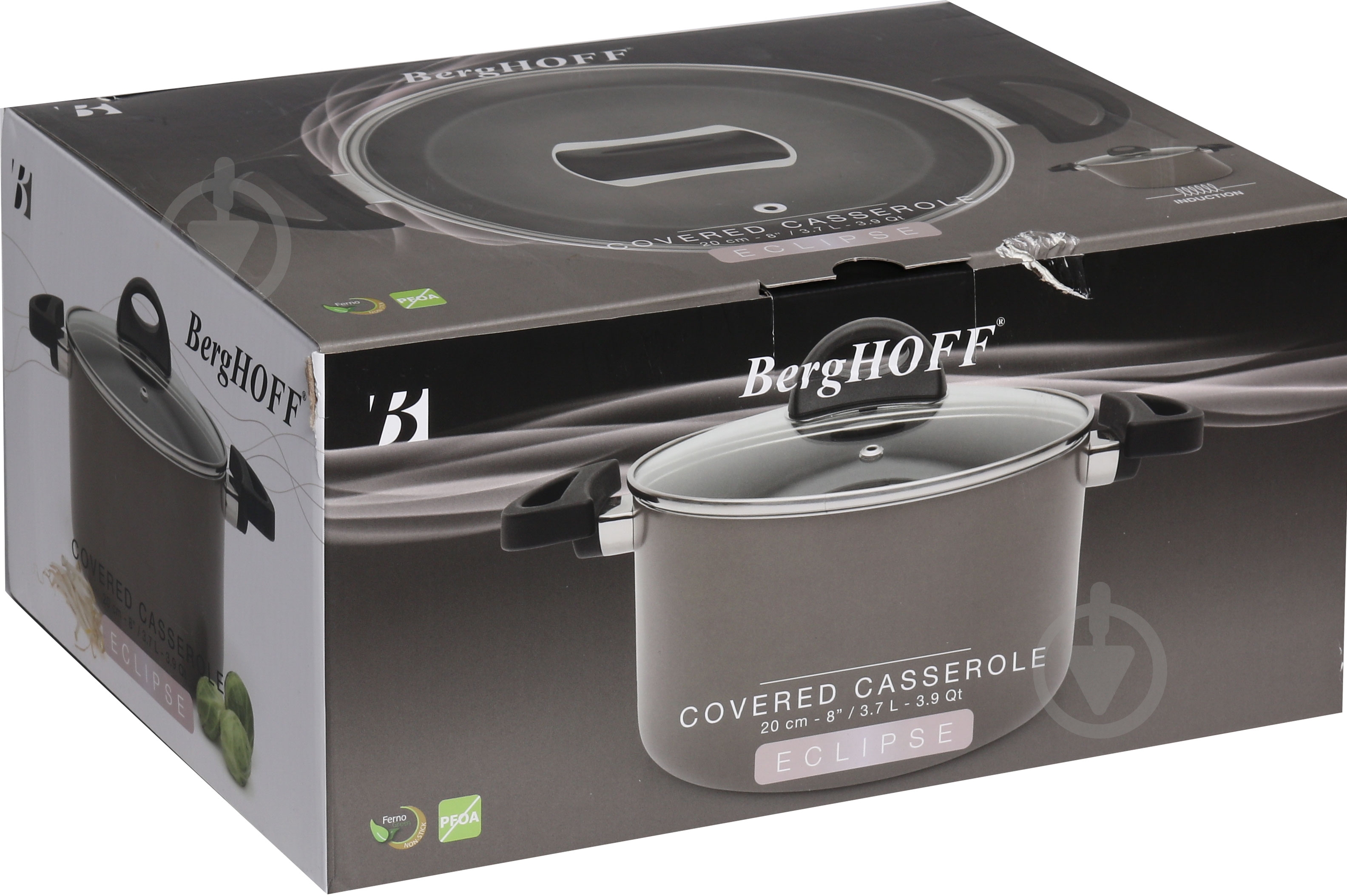 Кастрюля с крышкой BergHOFF Eclipse 3,7 л 8500213 - фото 4