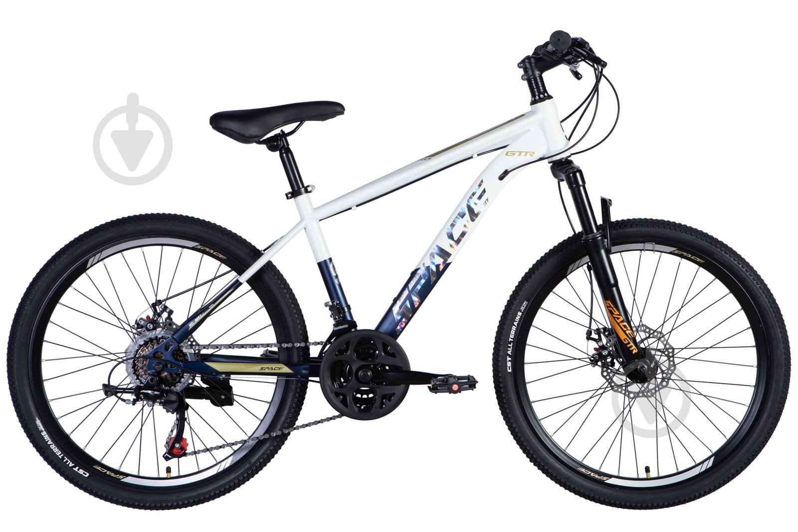 Велосипед Space 24" 13"(33 см) MARS DD OPS-SP-24-001 бело-синий - фото 1