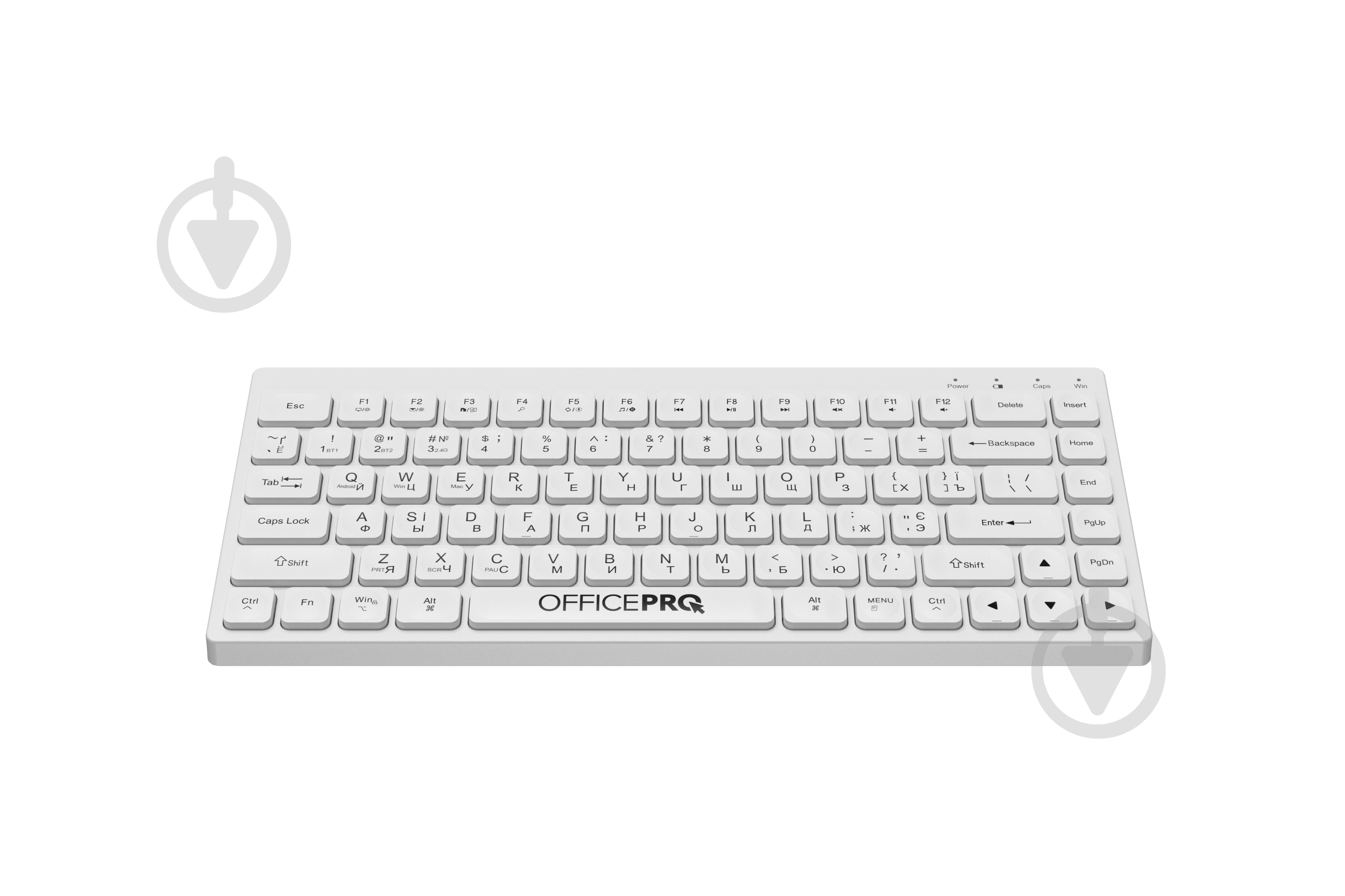 Клавиатура беспроводная OfficePro SK955 Wireless (SK955W) white - фото 2
