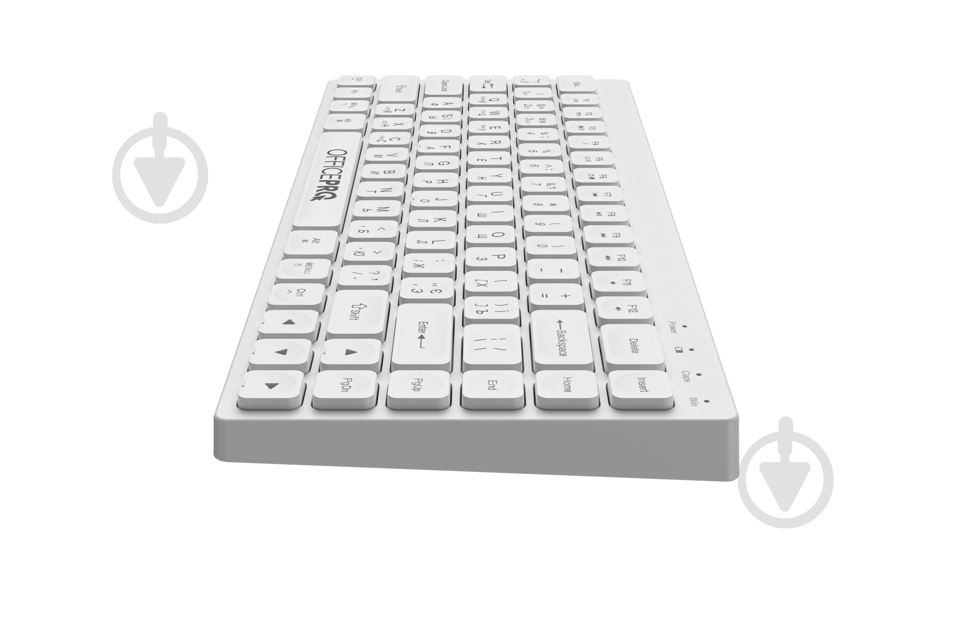 Клавиатура беспроводная OfficePro SK955 Wireless (SK955W) white - фото 5