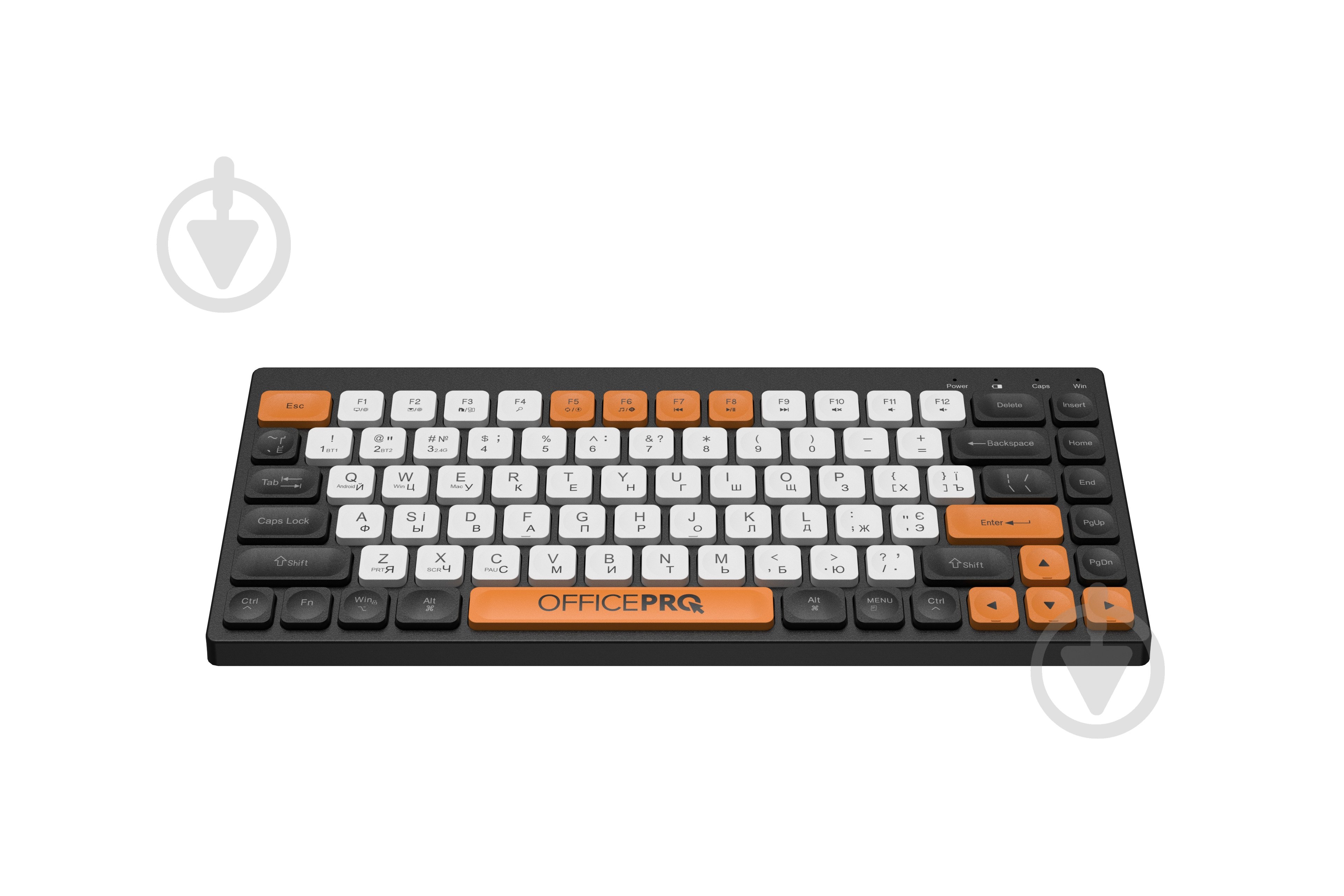Клавиатура беспроводная OfficePro SK955 Wireless (SK955B) black - фото 2 Клавиатура беспроводная OfficePro SK955 Wireless (SK955B) black - фото 2