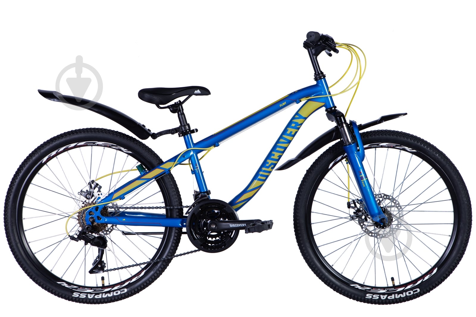 Велосипед Discovery 24" 13"(33 см) FLINT OPS-DIS-24-329 синий - фото 1 Велосипед Discovery 24" 13"(33 см) FLINT OPS-DIS-24-329 синий - фото 1