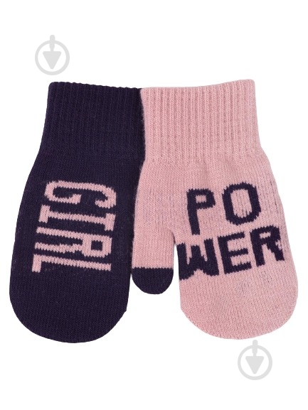 Варежки YO! р.14 пудрасиний - фото 1 Варежки YO! р.14 пудрасиний - фото 1