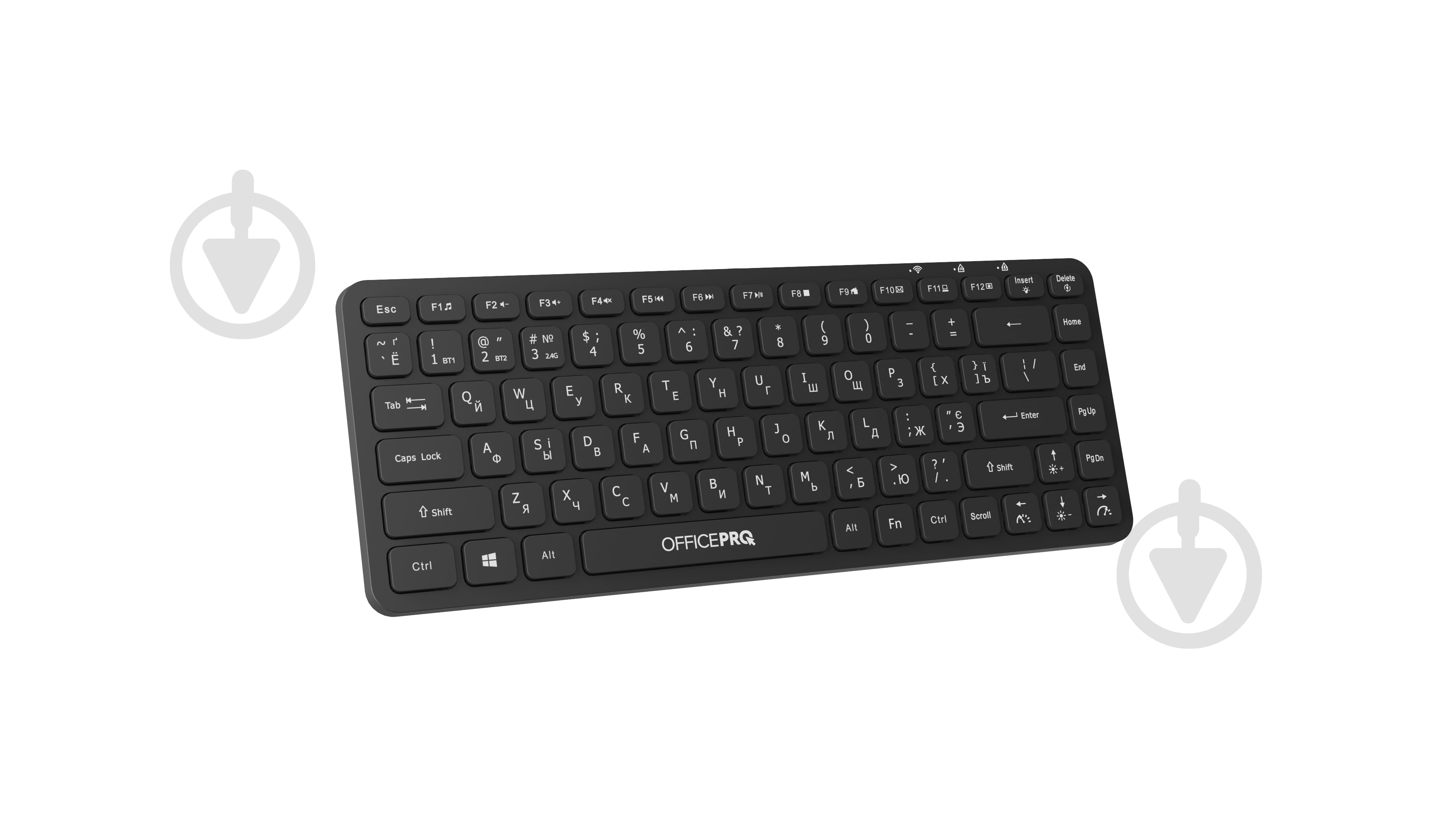 Клавіатура бездротова OfficePro SK790 Wireless (SK790B) black - фото 3
