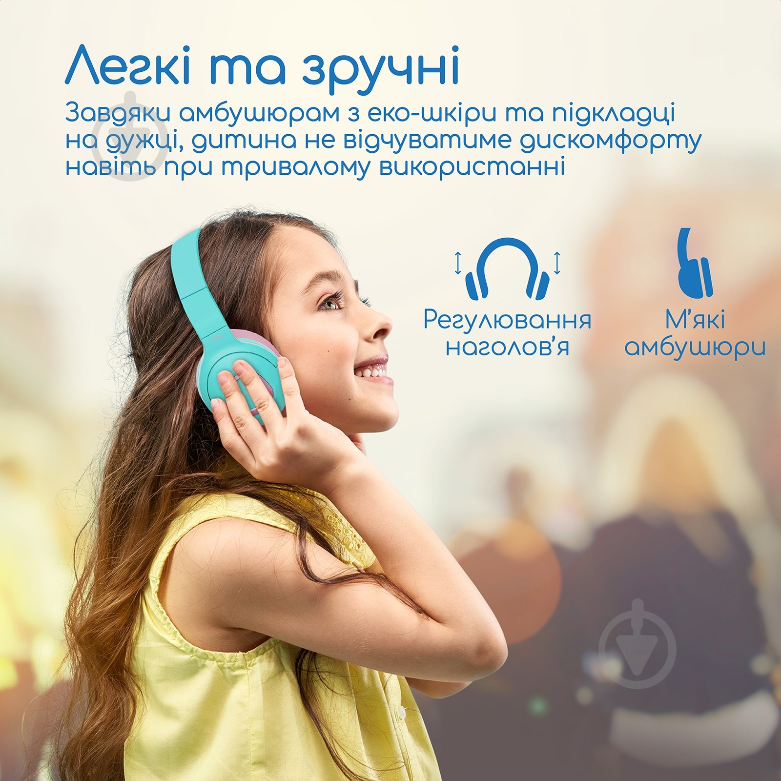 Гарнітура Promate Coddy blue (coddy.bubblegum) - фото 4