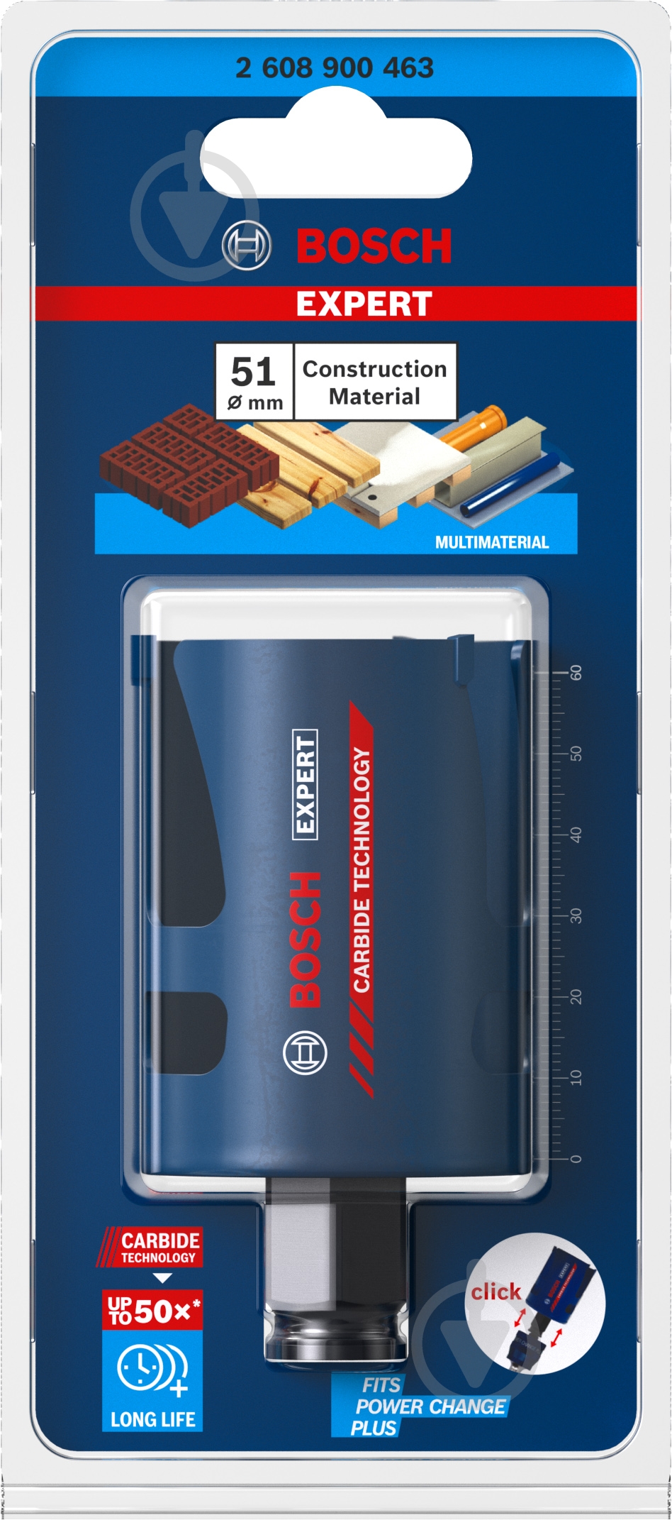 Коронка Bosch Construction Material 51 мм 2608900463 - фото 3